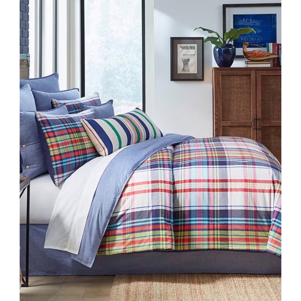 Daniel Cremieux Plaid Multicolor Bedding Set